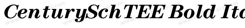 CenturySchTEE Bold Italic字体转换